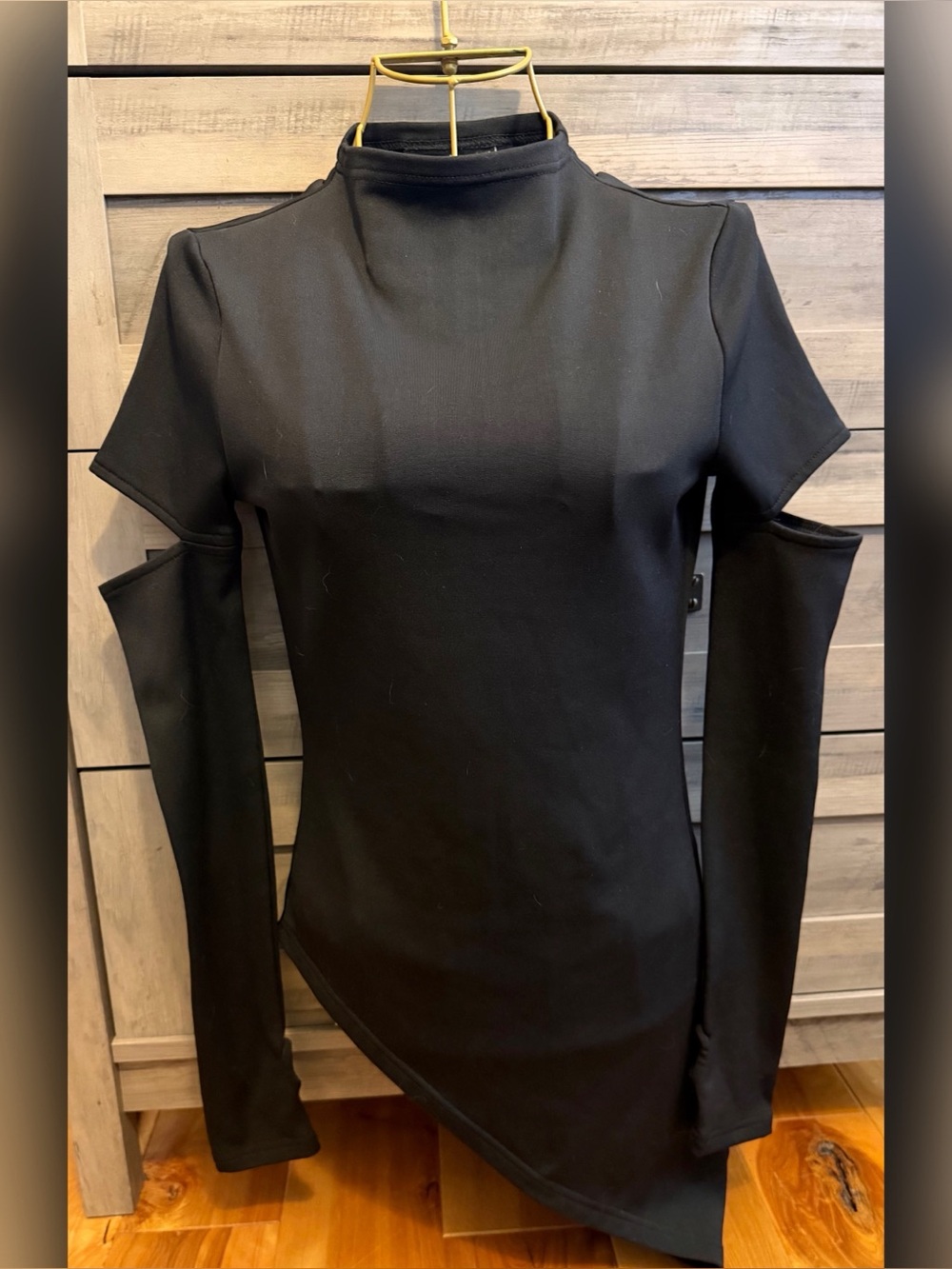 Killstar Asymmetric Stretchy Drape Top